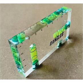 High Precision Transparent Two Direction Magnetic Level Bubble Mini Level (2pcs)