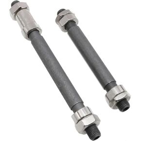 Bicycle Axle Hollow Hub Axle Bike Axle Front and Rear Axle Kit Mountain Bike Quick Release Bike Hubs 108mm and 145mm Black 2pcs