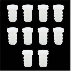 10pcs 3/8 Inch Pex Barb Plug End Cap Pipe Crimp Fitting, White