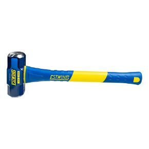 Estwing 4-Pound Hard Face Sledge Hammer, 50-55 HRC, 16-Inch Fiberglass Handle, Overstrike Protection, Textured Grip
