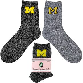 Michigan Wolverines Women's Lounge Socks (2 Pack)