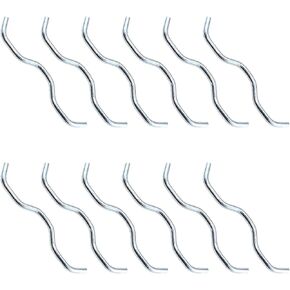 MEETOOT 12PCS 11.7CM Trampoline Accessory Trampoline Connector Trampoline Triangle Buckle W Shaped Double Trampoline Spring Hook Suitable for Trampoline Mattresses and Jumping Fabric Processing