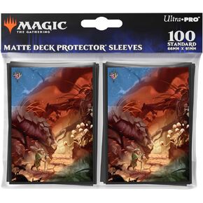 Ultra Pro - Magic The Gathering: Bloomburrow 100ct Deck Protector® MTG Sleeves Featuring Season Lands: Forest Summer, Protect and Store MTG Cards, Standard Size Card Sleeves