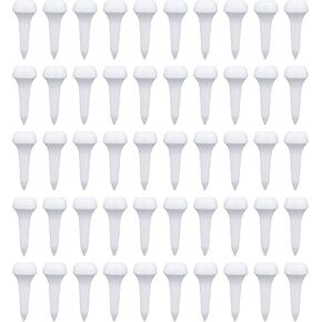 LUTER 50pcs Golf Tees, Short Tees Golf Short Plastic Golf Tees Training Golf Tees Accessories Practice Tool for Irons, Par Threes, Hybrids, Golf Training Clubs Outside Lawn (White) in Kuwait