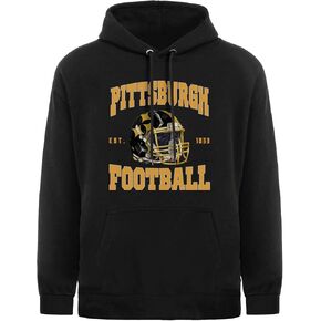 Pittsburgh City Hoodie for Men Long Sleeve Pullover Stylish Apparel Sweatshirt Printed Style Sweater Hooded