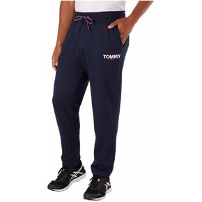 Tommy Hilfiger Men's Logo Jogger Pant with Pockets (X-Large, 410 Sky Captain)