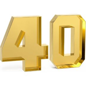 Cardboard Number Delicatessen Gold Fillable Tray Delicatessen Paper Box Suitable for Graduation Anniversary Birthday Party Decoration Chocolate Candy Cupcake Container Fruit Platter(40, Gold)