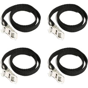 TAODAN 4PCS Bike Pedals Clips Strap, Bike Rack Strap Bike Wheel Stabilizer Straps, Bicycle Pedal Clamp Fixing Strap