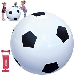 WALIKI Jumbo Soccer Ball | Giant and Inflatable | Huge 30" in Diameter - Durable Massive Soccer Ball | Pump Included