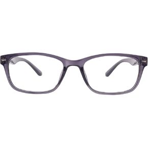 Adrian Reading Glasses, Blue Light Blocking Glasses for Men and Women, with 2.50 Power, Includes a Soft Case, Crystal Gray, Pack of 2