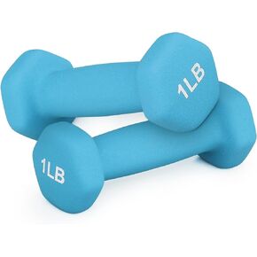 MADOG Dumbbell Set, Anti-Slip Neoprene Coated Hexagon Hand Weights for Home Gym Equipment Workouts Strength Training