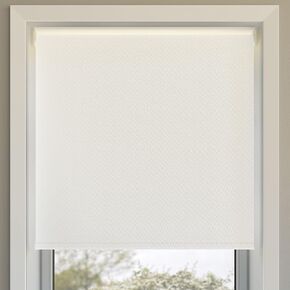 Sun Zero Lodi Textured Total Blackout Cordless Roller Shade, 48" x 72", White