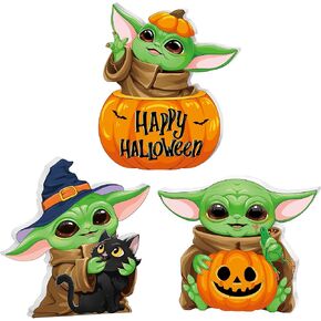 Halloween Cute Wooden Signs Decor, 3PCS Halloween Table Signs Pumpkin Black Cat Decorative Signs, Halloween Tiered Tray Centerpiece Indoor Home Decorations，Farmhouse Rustic halloween Decorations for Home Table Shelf in Kuwait