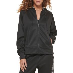 DKNY Women's Logo Stripe Sweatshirt Hoodie