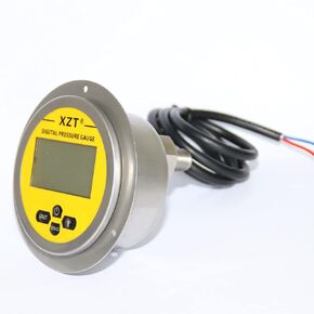XZT 3.15" Panel Mount Digital Hydraulic Pressure Gauge, Pressure Sensor, 0~10000PSI 1/4 NPT-Back Entry,Power 110V AC