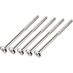 uxcell M6x120mm Phillips Head Screws Furniture Bolts 58mm Thread Length 5pcs