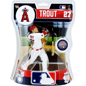 Los Angeles Angels Mike Trout White Jersey 6" Figurine, Los Angeles Dodgers Action Figure