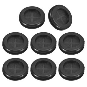 uxcell 24Pcs Rubber Grommets 7/8" (22mm) Drill Hole, 3/4" (18mm) ID Double Sided Hole Plugs Ring Gasket for Firewall Cable Wire Protecting, Black
