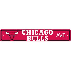 FANMATS 32232 Chicago Bulls Lightweight 4n. X 24in. Street Sign