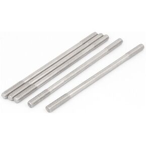uxcell M8 X 160mm Tight Adjustable Push Rod Double End Thread Stud Screw Bolt 5pcs