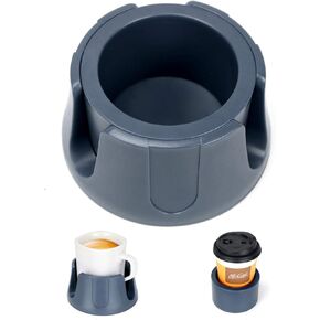 Anti-Spill Cup Holder, Drink Coaster with Anti-Slip Mat Fits Drink for Home Office Outdoors (Grey)