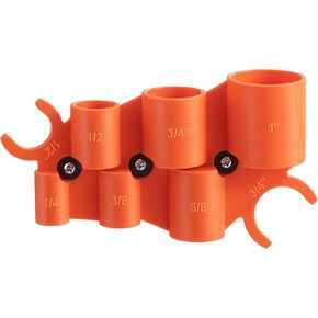 1/4'' to 1'' Depth and Diameter Gauge Tool, Push to Connect Plumbing Fittings Removal Tool for PVC PPR Brass CPVC PERT Aluminum, 1 Piece