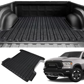 TIYURENER حصيرة سرير الشاحنة متوافقة مع 2019-2023 Ford Ranger Truck Bed Mat 5ft تصميم السيارة الأصلي Ford Ranger Accessories Truck Bed Liner TPE مادة مضادة للانزلاق حصيرة سرير الشاحنة