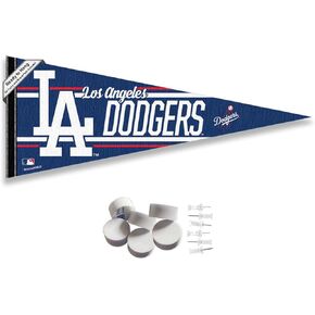 Los Angeles Dodgers Pennant Banner and Wall Tack Pads