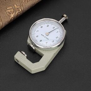 Thickness Gauge Round Dial Flat Head Feeler Gauge LCD Digital Calipers Measuring Pearl Leather for Paper Film