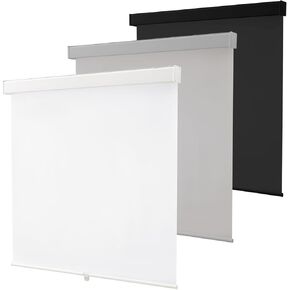 Melodieux 100% Blackout Cordless Free-Stop Roller Shade, Window Blind with Thermal Insulated, UV Protection Fabric. Roller Blind for Office and Home. Easy to Install. White, 32" W x 72" H