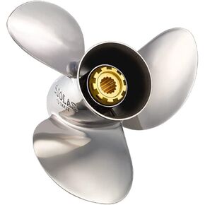 Solas 3431-130-19 Saturn 3 Stainless Steel 3-Blade Propeller - RH, 13" Diameter x 19" Pitch