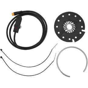 Dilwe KT-D12R 12 Magnets Electric Bike Pedal Assist Sensor with Waterproof Connector for Electric Bike Conversion kit, Black Electric Modification Accessories