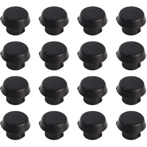 12 Pcs Billiard Cue Bottom Rubber Cover Billiard Cue Bottom Plug Protection Pad (Black) in Kuwait