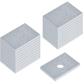 20 قطعة من غسالة الدعامات المستطيلة، 1/2 بوصة (ID) x1-5/8 بوصة × 2-3/8 بوصة، لوحة غسالة مسطحة، سمك 5.6 مم in Kuwait