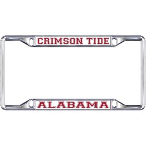 Alabama Crimson Tide White License Plate Frame