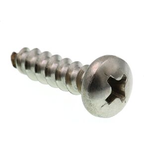 Prime-Line 9020289 Sheet Metal Screw, Self-Tapping, Pan Head Phillips, #10 X 3/4 in, Grade 18-8 Stainless Steel, Pack of 25