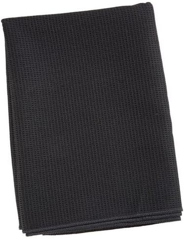 Everyday Yoga Hot Yoga Mat/Hand Towel, Super Absorbent - Lightweight, Non Slip, Anti-Slip, Sweat Absorbent, Super Soft, Mat-Sized Microfiber - Black in Saudi Arabia