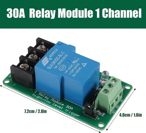 DIANN 2pcs 24V 30A 1-Channel Relay Module High Low Level Trigger with Optocoupler for PLC Automation Equipment Control Industrial Control in Saudi Arabia