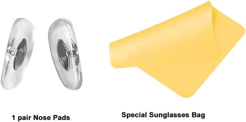 Replacement Nose Pads for Rayban RB3025 RB3447Glasses Repair Kit. (14mm,golden) in Kuwait