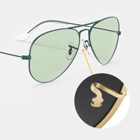 Replacement Nose Pads for Rayban RB3025 RB3447Glasses Repair Kit. (14mm,golden) in Kuwait
