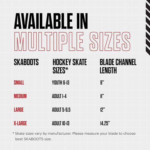 Walkable Hockey Skate Guards - Small - Fits Skates Sizes Youth 6-13, Max Blade Length 9 in Saudi Arabia