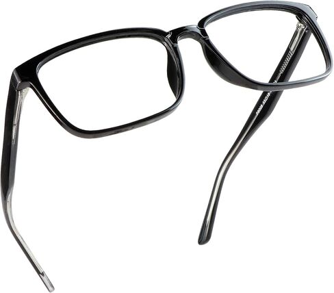 LifeArt Blue Light Blocking Glasses, Anti Eyestrain, Computer Reading Glasses, Gaming Glasses, TV Glasses for Women Men, Anti Glare (Black, 0.25 Magnification) in Saudi Arabia