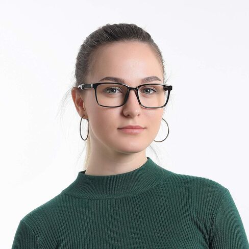 LifeArt Blue Light Blocking Glasses, Anti Eyestrain, Computer Reading Glasses, Gaming Glasses, TV Glasses for Women Men, Anti Glare (Black, 0.25 Magnification) in Saudi Arabia