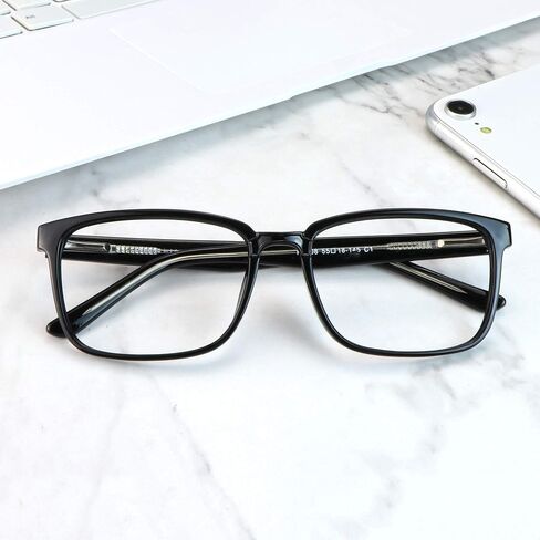 LifeArt Blue Light Blocking Glasses, Anti Eyestrain, Computer Reading Glasses, Gaming Glasses, TV Glasses for Women Men, Anti Glare (Black, 0.25 Magnification) in Saudi Arabia