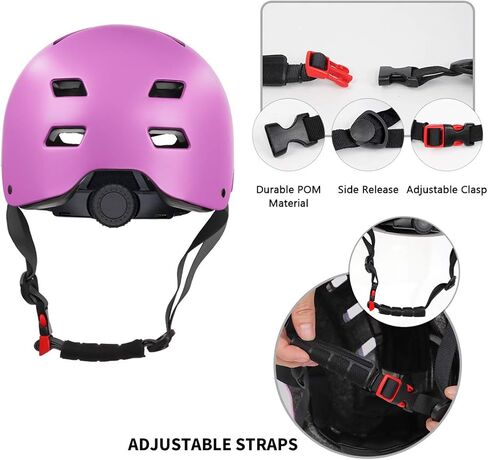 خوذة دراجة للأطفال الصغار من عمر 3 إلى 14 سنة من البنات والأولاد خوذة تزلج قابلة للتعديل لركوب الدراجات والسكوتر والتزلج على الجليد in Kuwait