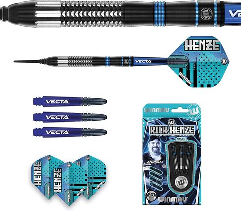 وينماو ريك هينزي | 19 جرام وزن البرميل | 21 جرام الوزن الكامل | مجموعة سهام التنغستن | سوفتيب (نصائح بلاستيكية) | رحلات دارت | مهاوي السهام (السيقان) in Kuwait