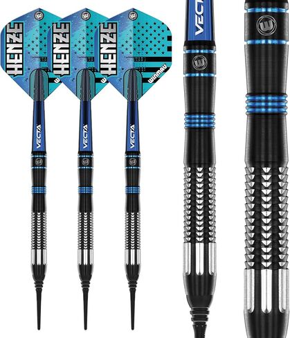 وينماو ريك هينزي | 19 جرام وزن البرميل | 21 جرام الوزن الكامل | مجموعة سهام التنغستن | سوفتيب (نصائح بلاستيكية) | رحلات دارت | مهاوي السهام (السيقان) in Kuwait