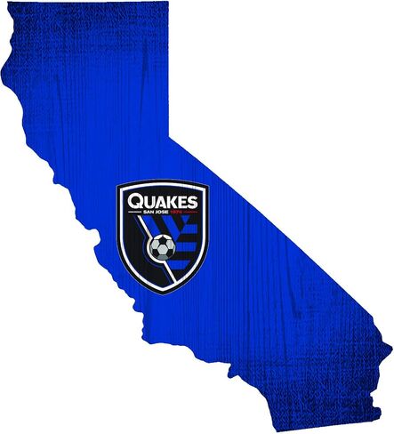 Fan Creations MLS San Jose Earthquakes Unisex San Jose Earthquakes Team Color Logo State Sign, Team Color, One Size in Saudi Arabia