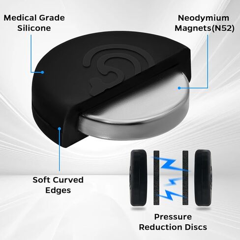 Cauliflower Ear Magnet - Effective Magnets Compression Kit - Prevention & Treatment of Hematomas & Keloid in BJJ, Wrestling, MMA, Grappling, Boxing, Muay Thai, Rugby (Small, 1 Pair) in Saudi Arabia
