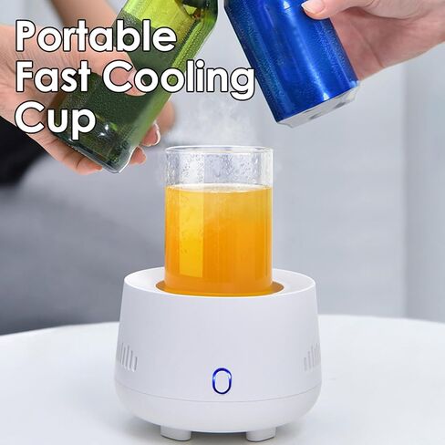 Portable Fast Cooling Cup | Electronic Refrigeration Cooler Mini Electric Cooler Cup, for Beer, Wine, Beverage, Drink, Water, Fruit in Saudi Arabia